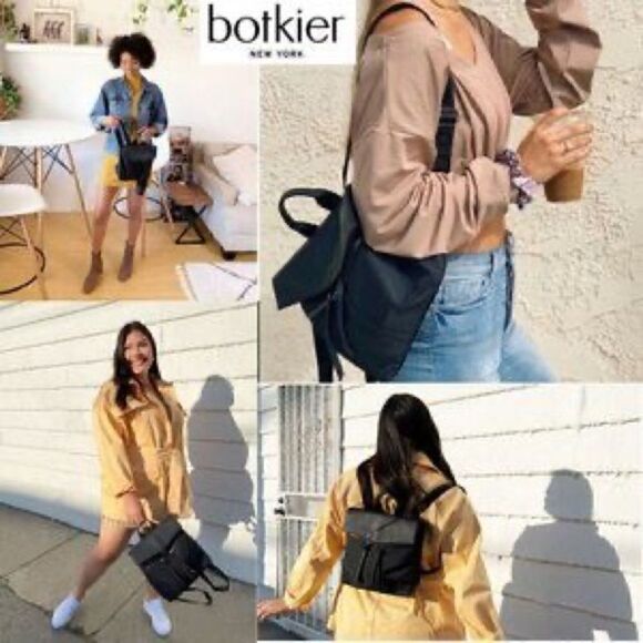?BOTKIER NEW YORK BLACK MINI BACKPACK OR PURSE. NWT main image 5